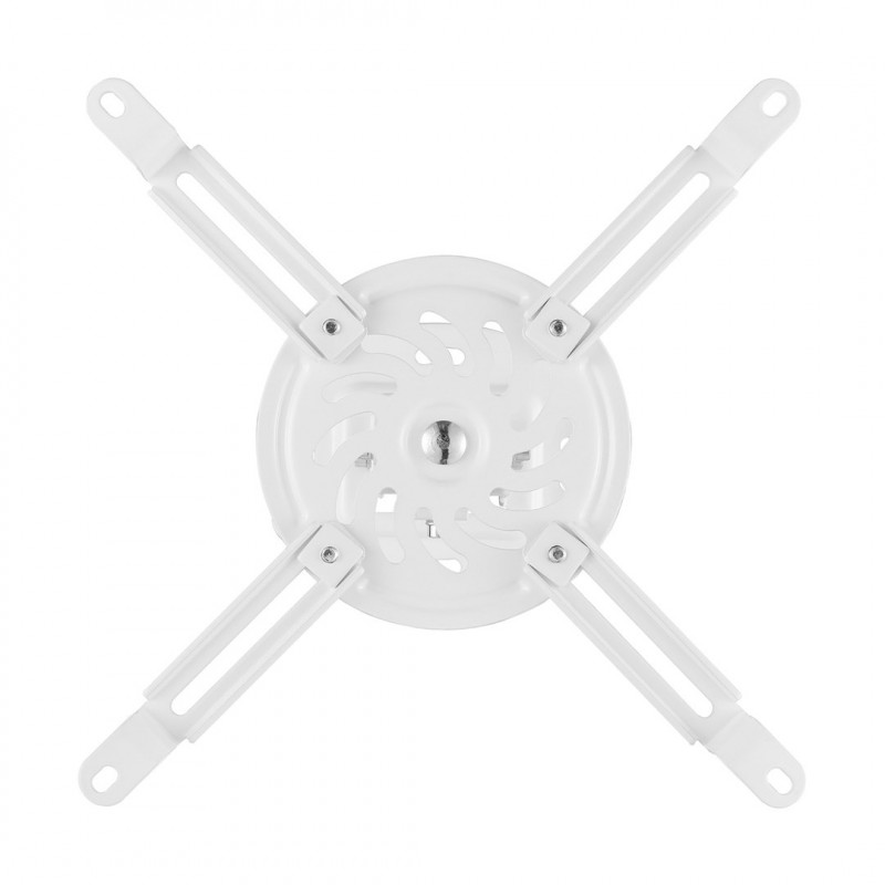Maclean MC-200 W Deckenhalterung für Projektoren, Stahl, 54–320 mm, bis 13,5 kg, weiß