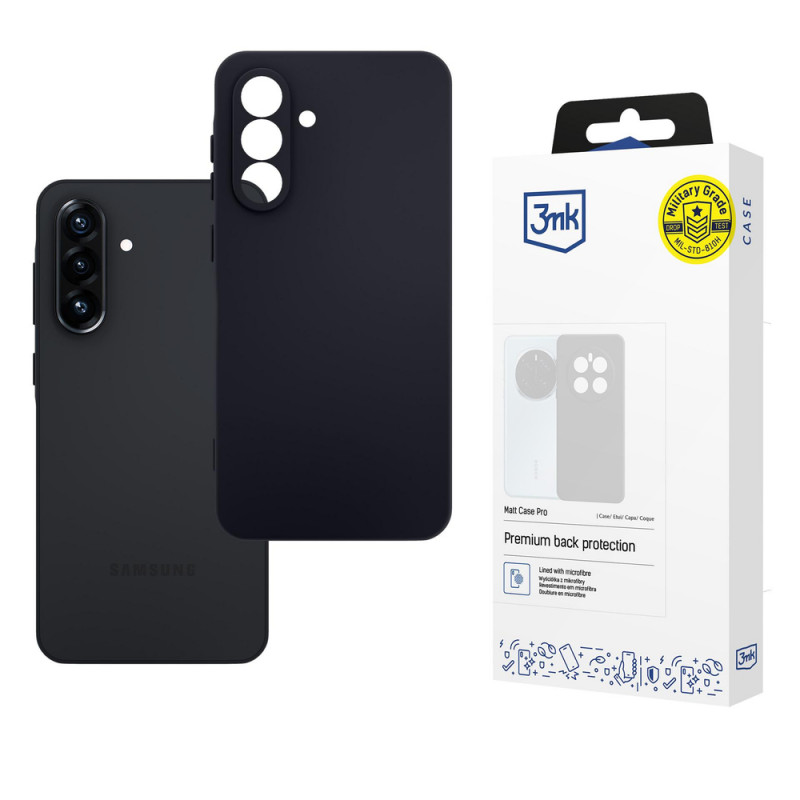 3MK Matt Case Pro Samsung Galaxy A36 5G Hülle, schwarz