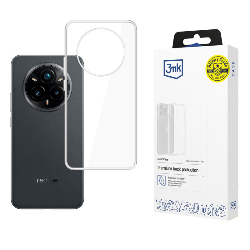 3MK Clear Case Handyhülle für Realme 14 Pro+, transparent