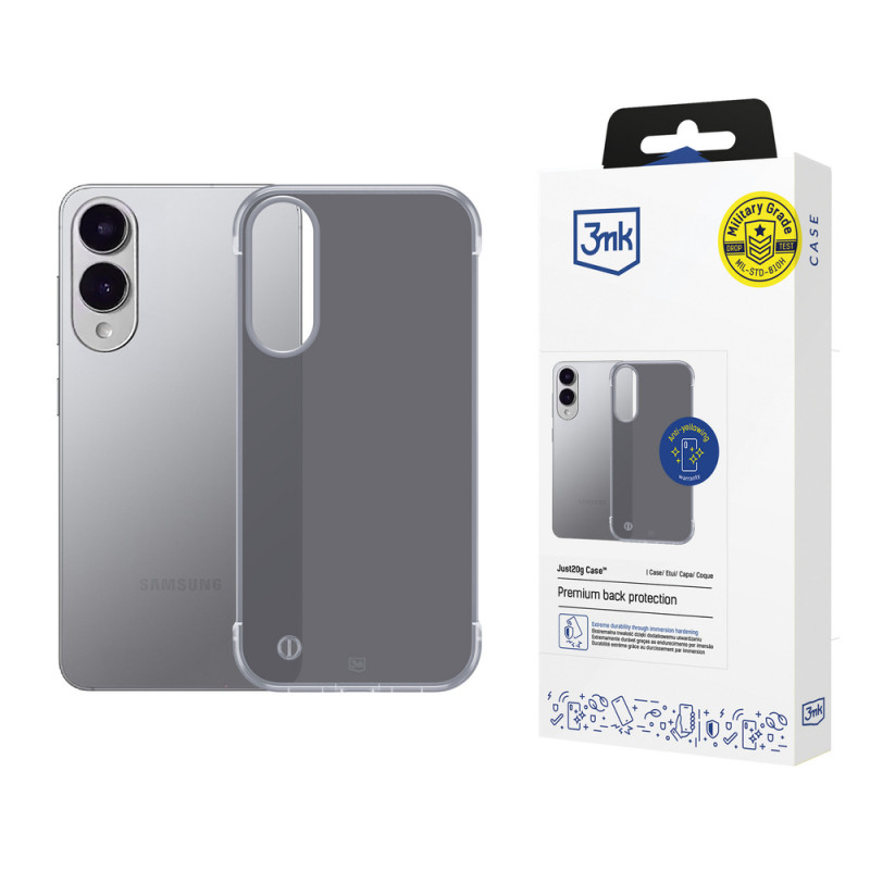 3MK Just20g Matt Case Handyhülle für Samsung Galaxy S25 Edge, schwarz