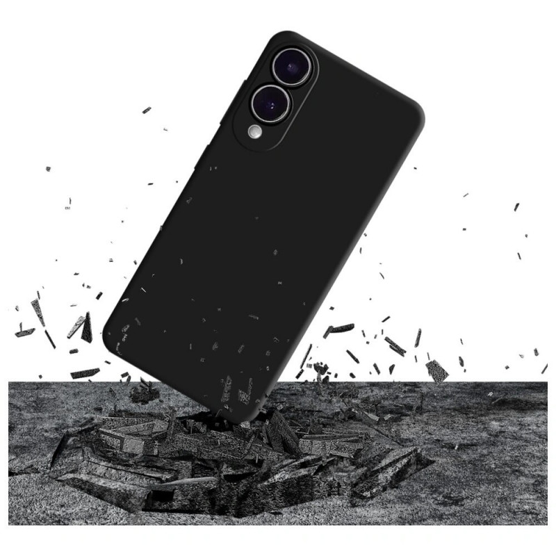 3MK Silikonhülle für Samsung Galaxy S25 Edge, schwarz