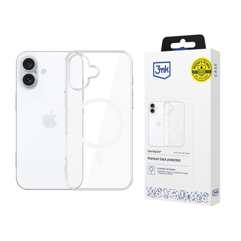 3MK Clear MagCase Hülle für Apple iPhone 17, transparent