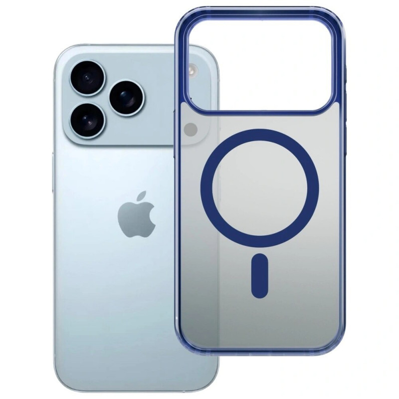 3mk Frosty MagCase Hülle für Apple iPhone 17 Pro Max, blau