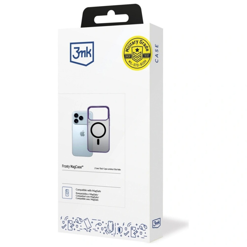 3mk Frosty MagCase Hülle für Apple iPhone 17 Pro Max, violett