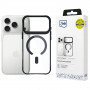 3mk Satin Armor MagCase Hülle für Apple iPhone 17 Pro Max, transparent schwarz