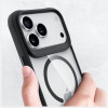 3mk Satin Armor MagCase Hülle für Apple iPhone 17 Pro Max, transparent schwarz
