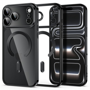 Tech-Protect MagFlex MagSafe Hülle für Apple iPhone 17 Pro Max / 18 Pro Max, glänzend schwarz