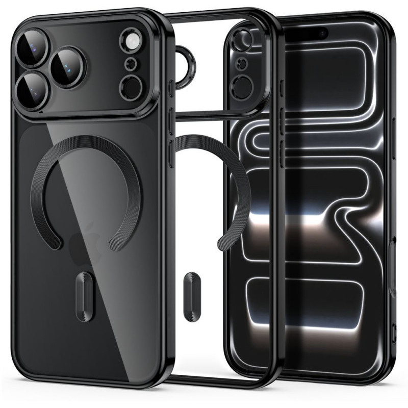 Tech-Protect MagFlex MagSafe Hülle für Apple iPhone 17 Pro Max / 18 Pro Max, glänzend schwarz