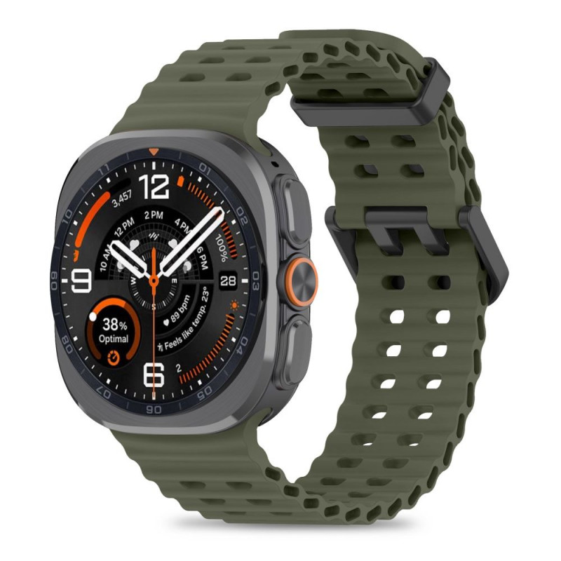 Tech-Protect Iconband Pro Uhrenarmband für Samsung Galaxy Watch Ultra 1 / 2 (2024-2026), 47 mm, Militärgrün