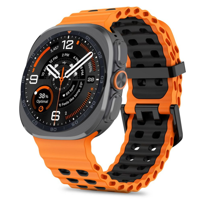 Tech-Protect Iconband Pro Uhrenarmband für Samsung Galaxy Watch Ultra 1 / 2 (2024-2026), 47 mm, Orange/Schwarz