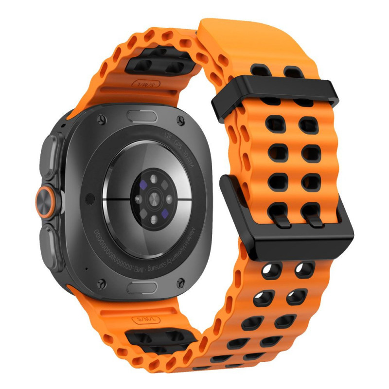 Tech-Protect Iconband Pro Uhrenarmband für Samsung Galaxy Watch Ultra 1 / 2 (2024-2026), 47 mm, Orange/Schwarz
