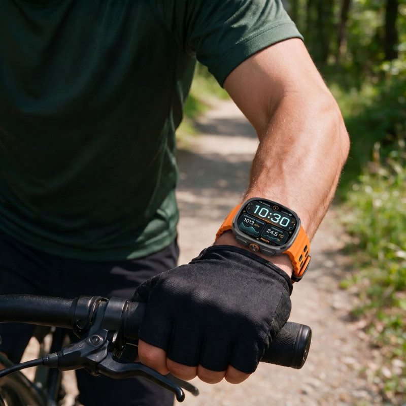 Tech-Protect Iconband Pro Uhrenarmband für Samsung Galaxy Watch Ultra 1 / 2 (2024-2026), 47 mm, Orange/Schwarz