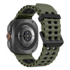 Tech-Protect Iconband Pro Uhrenarmband für Samsung Galaxy Watch Ultra 1 / 2 (2024-2026), 47 mm, Militärgrün/Schwarz