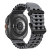 Tech-Protect Iconband Pro Uhrenarmband für Samsung Galaxy Watch Ultra 1 / 2 (2024-2026), 47 mm, Grau/Schwarz