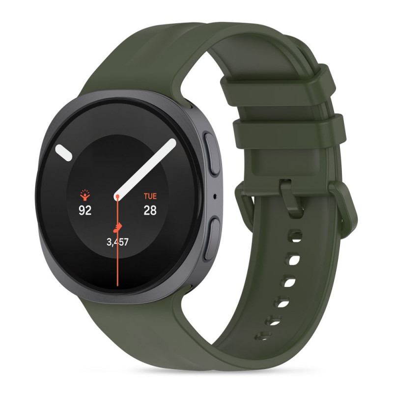 Tech-Protect Silicone Evo Uhrenarmband für Samsung Galaxy Watch 8 / 9 / Classic (40 / 44 / 46 mm), Militärgrün