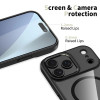 Tech-Protect MagMat MagSafe Hülle für Apple iPhone 17 Pro Max, schwarz/transparent