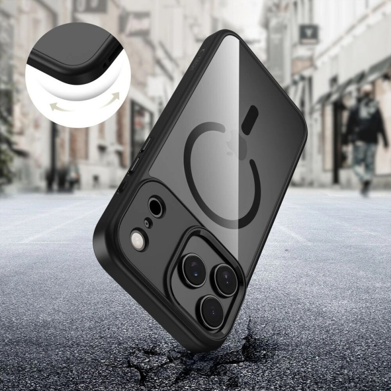 Tech-Protect MagMat MagSafe Hülle für Apple iPhone 17 Pro Max, schwarz/transparent