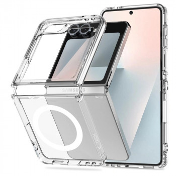 Tech-Protect Flexair Hybrid MagSafe Hülle für Samsung Galaxy Z Flip 6 / 7 FE, transparent