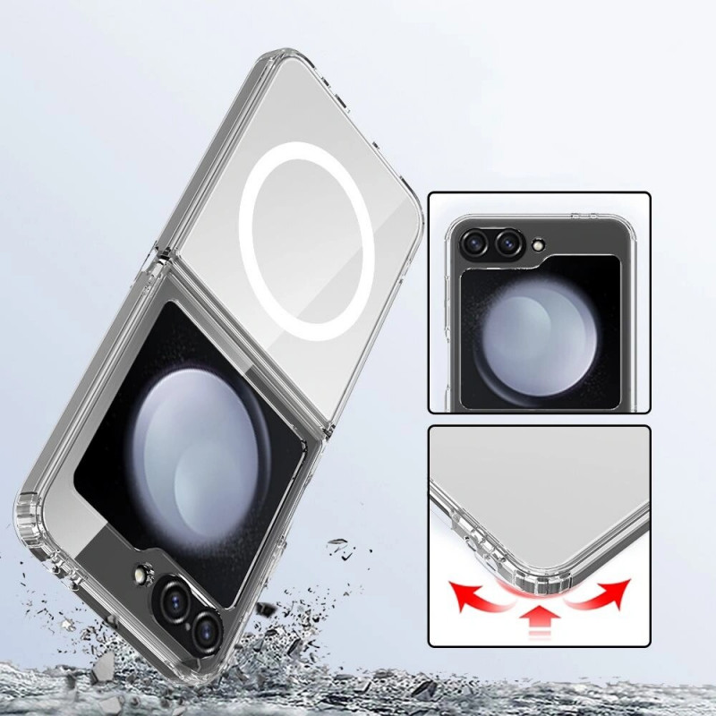 Tech-Protect Flexair Hybrid MagSafe Hülle für Samsung Galaxy Z Flip 6 / 7 FE, transparent