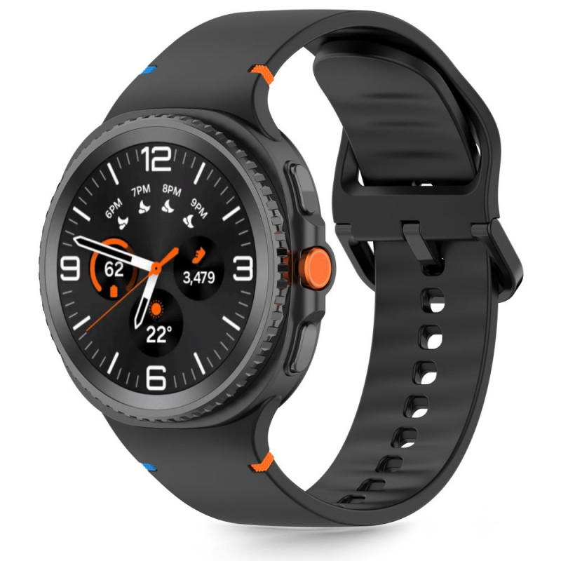 Tech-Protect Silicone Armband für Samsung Galaxy Watch 8 / 9 / Classic 40/44/46 mm, schwarz