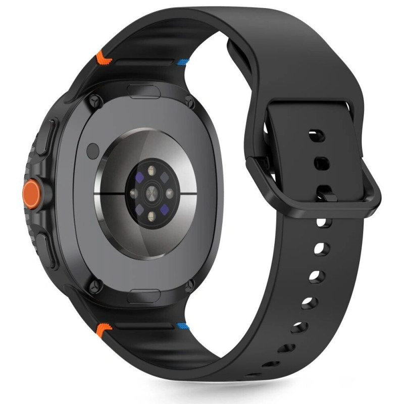 Tech-Protect Silicone Armband für Samsung Galaxy Watch 8 / 9 / Classic 40/44/46 mm, schwarz