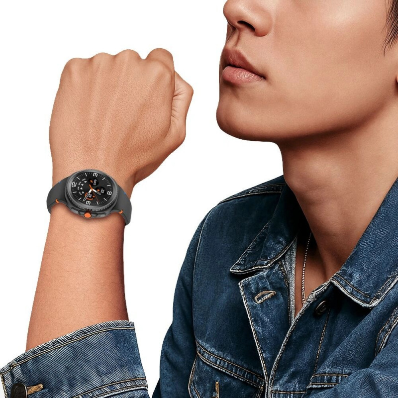Tech-Protect Silicone Armband für Samsung Galaxy Watch 8 / 9 / Classic 40/44/46 mm, schwarz