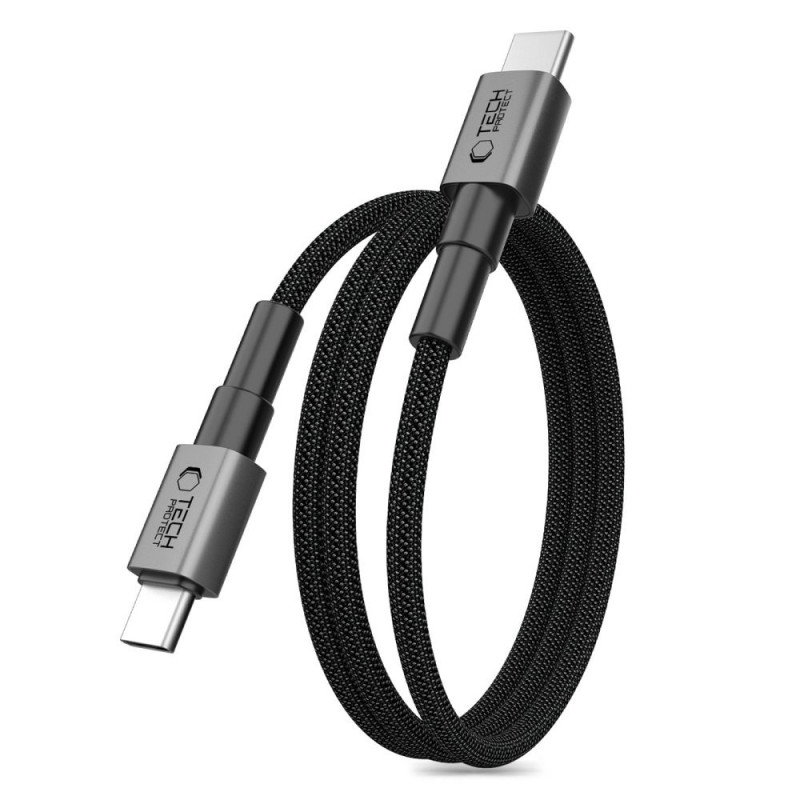Tech-Protect Ultraboost DNA MagTwist USB-C-Kabel PD 100W / 5A, 100 cm, eisengrau