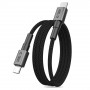 Tech-Protect Ultraboost DNA MagTwist USB-C-Kabel PD 100W / 5A, 200 cm, eisengrau