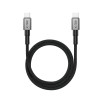 Tech-Protect Ultraboost DNA MagTwist USB-C-Kabel PD 100W / 5A, 200 cm, eisengrau