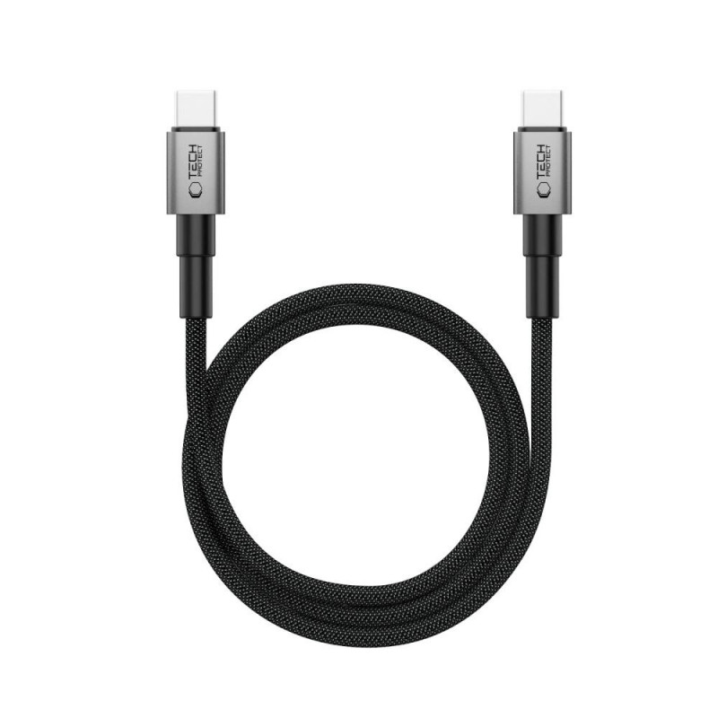 Tech-Protect Ultraboost DNA MagTwist USB-C-Kabel PD 100W / 5A, 200 cm, eisengrau