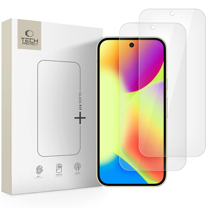 Tech-Protect Glass Fit+ Panzerglas für Google Pixel 9 / 9 Pro / 10 / 10 Pro / 11 / 11 Pro, transparent (2 Stück)