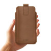 Tech-Protect SM65 universelle Handytasche, 6,0-6,9 Zoll, Öko-Leder, braun