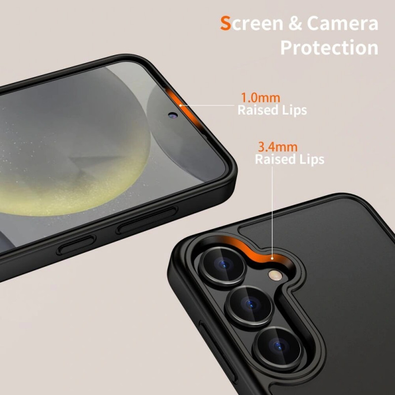 Tech-Protect MagMat Hülle für Samsung Galaxy S25 FE, mattschwarz