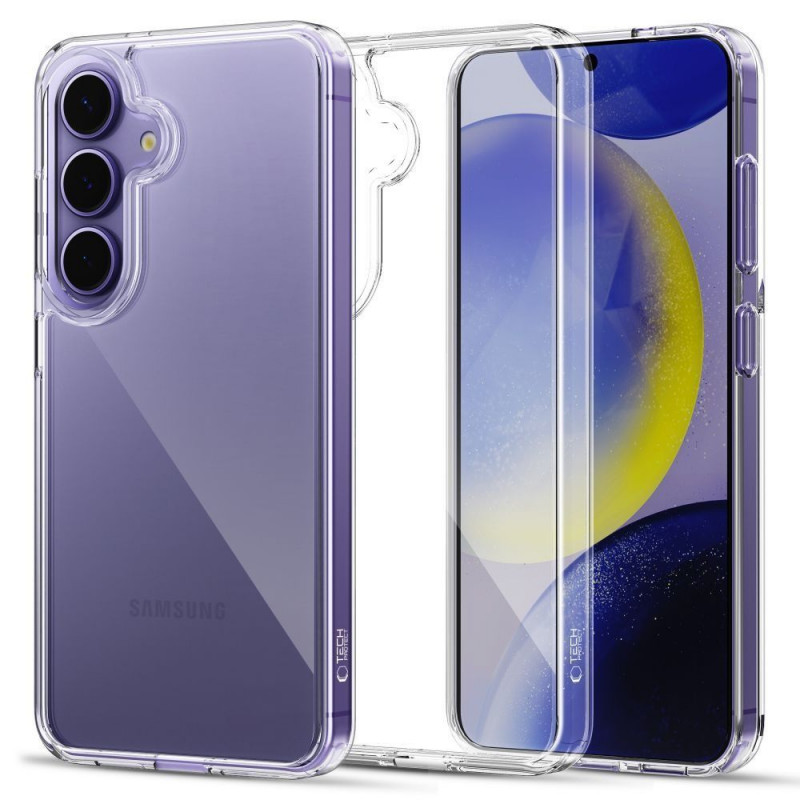 Tech-Protect Flexair Hybrid Hülle für Samsung Galaxy S25 FE, transparent