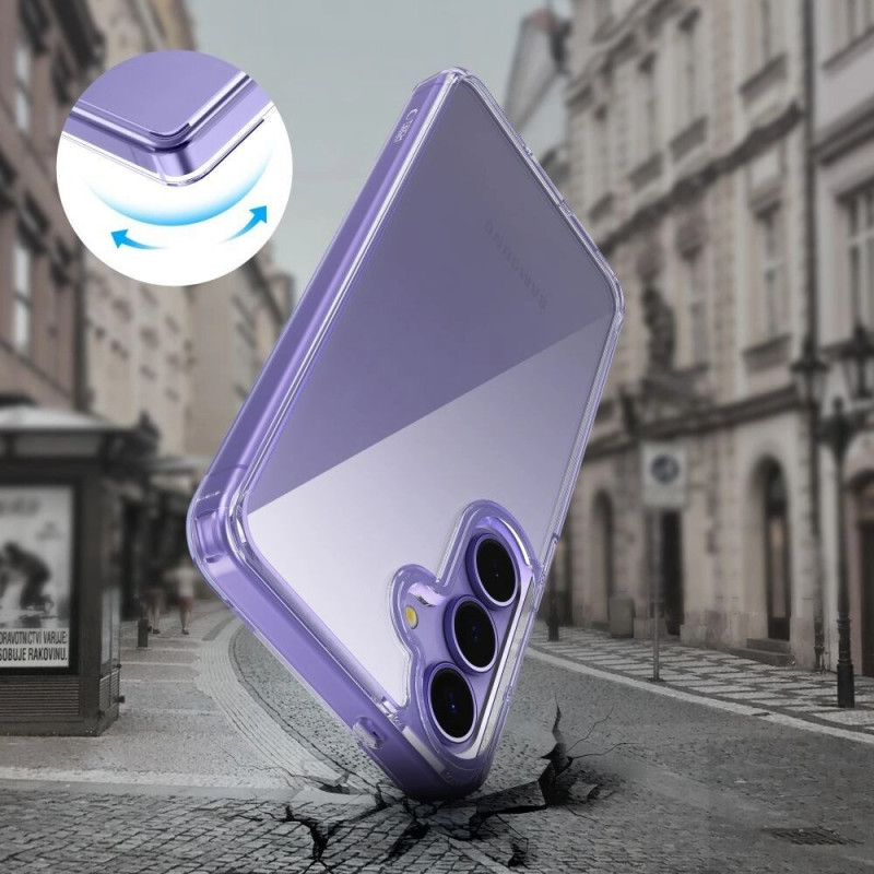 Tech-Protect Flexair Hybrid Hülle für Samsung Galaxy S25 FE, transparent
