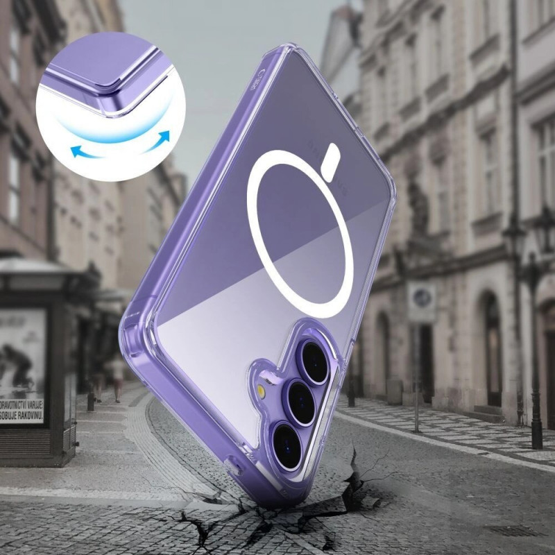 Tech-Protect Flexair Hybrid MagSafe Hülle für Samsung Galaxy S25 FE, transparent