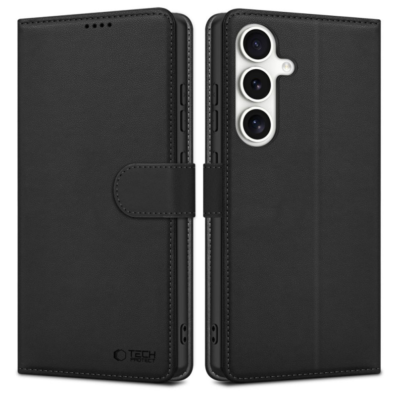Tech-Protect Wallet Wallet-Hülle für Samsung Galaxy S25 FE, schwarz