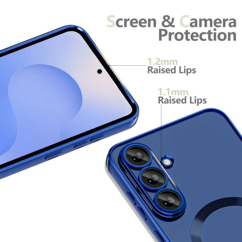 Tech-Protect Magflex MagSafe Hülle für Samsung Galaxy S25 FE, marineblau