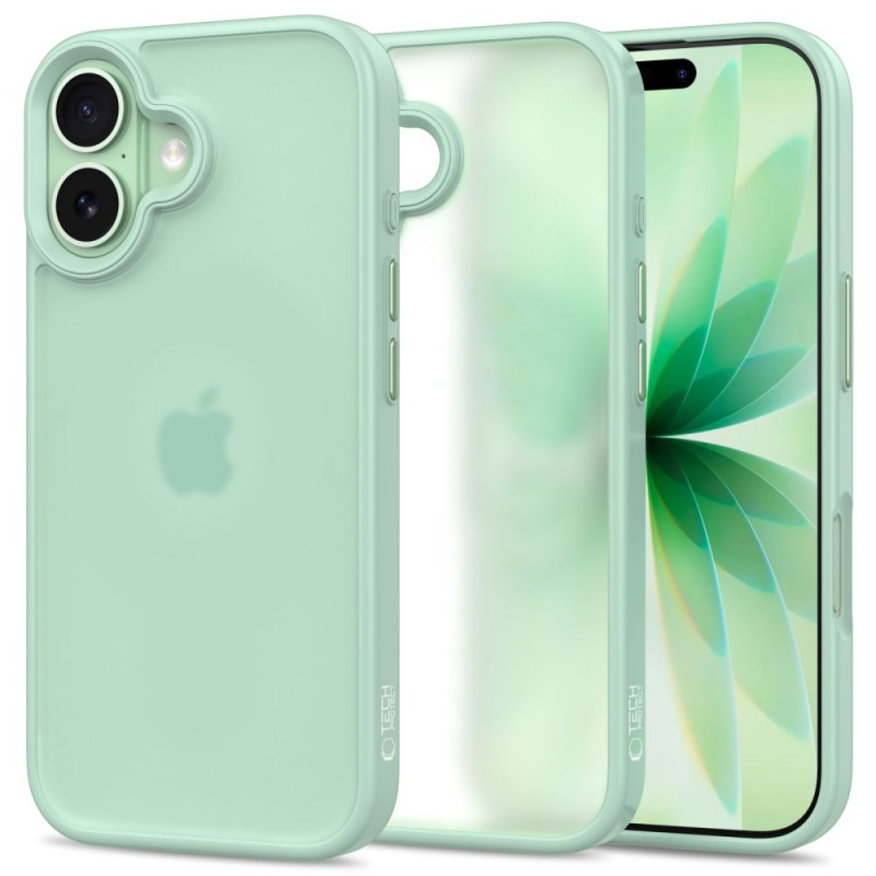 Tech-Protect MagMat Hülle für Apple iPhone 17, Matt Salbeigrün