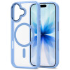 Tech-Protect MagMat MagSafe Hülle für Apple iPhone 17, Nebelblau/transparent