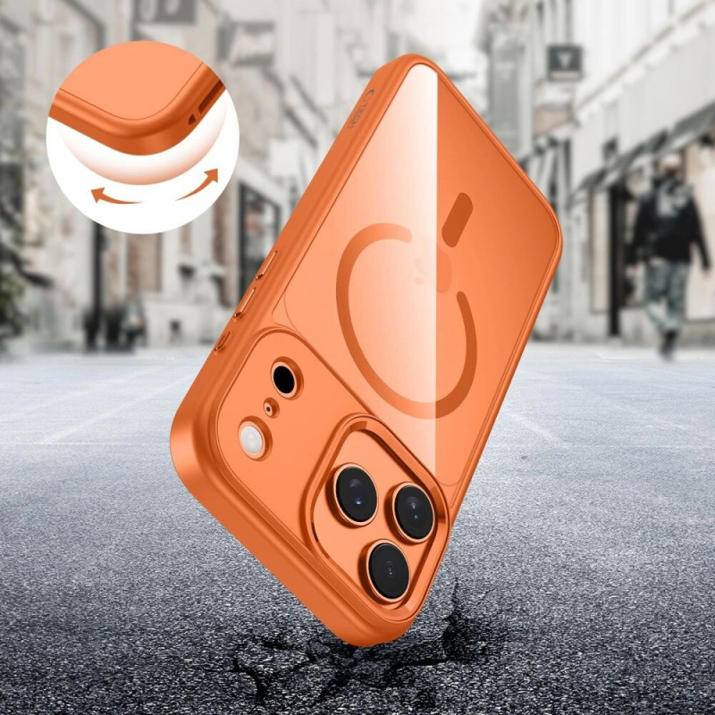 Tech-Protect MagMat MagSafe Hülle für Apple iPhone 17 Pro, Kosmisch-Orange/transparent, THP4752