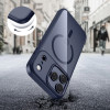 Tech-Protect MagMat MagSafe Hülle für Apple iPhone 17 Pro, Tiefblau/transparent