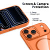 Tech-Protect MagMat MagSafe Hülle für Apple iPhone 17 Pro Max, Kosmisch-Orange/transparent