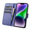 iCarer Wallet Case 2in1 Leder-Klapphülle für iPhone 14 Plus, Anti-RFID, hellila (WMI14220727-LP)