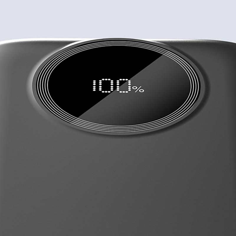 Dudao K13 10000-mAh-Powerbank mit integriertem Kabel, schwarz