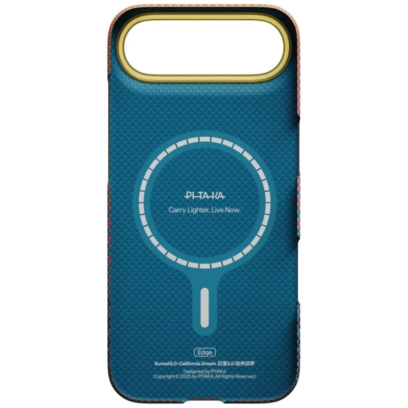 PITAKA Edge Case California Dream 05 Hülle für Apple iPhone Air, Sonnenuntergang