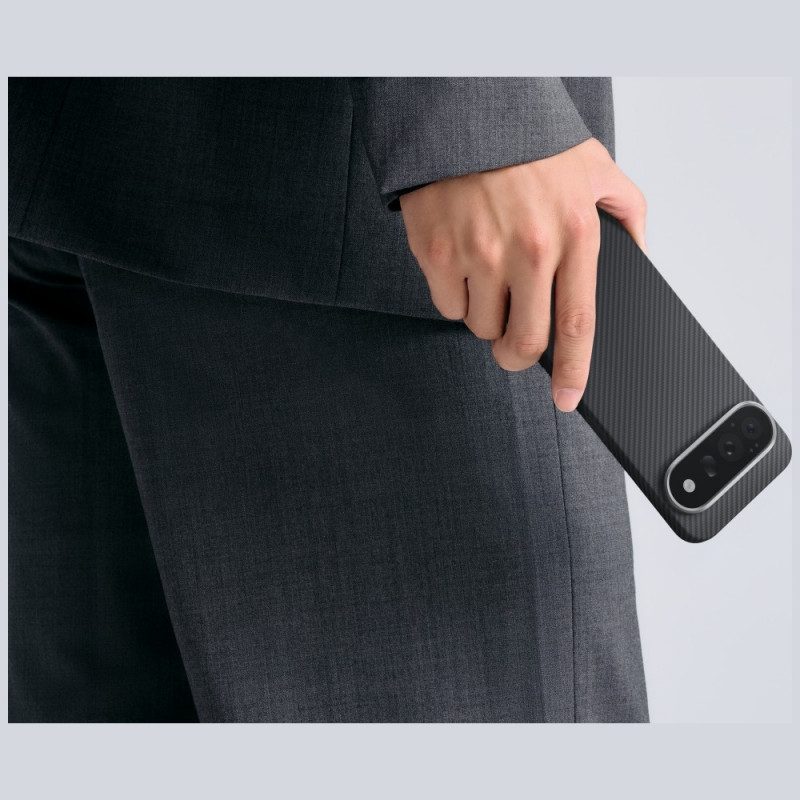PITAKA Edge Case Hülle für Google Pixel 11 Pro XL, schwarz-grau