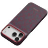 PITAKA Edge Case Argyle MagSafe Hülle für Apple iPhone 18 Pro Max / 17 Pro Max, blau-rot