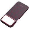 PITAKA Edge Case Argyle MagSafe Hülle für Apple iPhone 18 Pro Max / 17 Pro Max, blau-rot