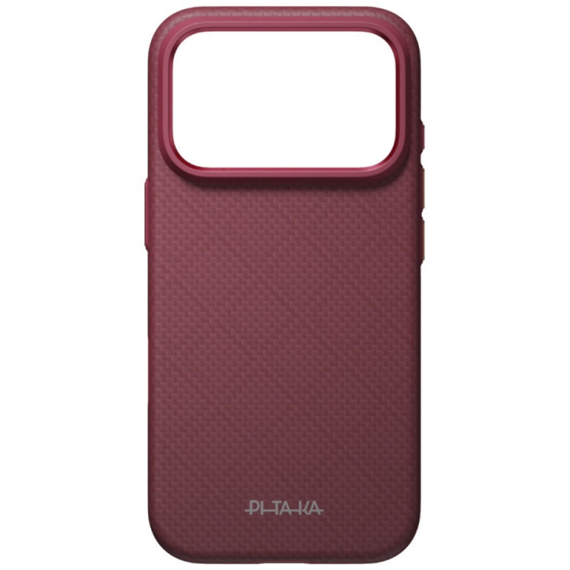 PITAKA Summa Case Hülle für Apple iPhone 18 Pro / 17 Pro, burgunderrot